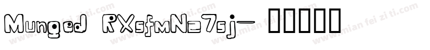Munged RXsfmNz7sj字体转换